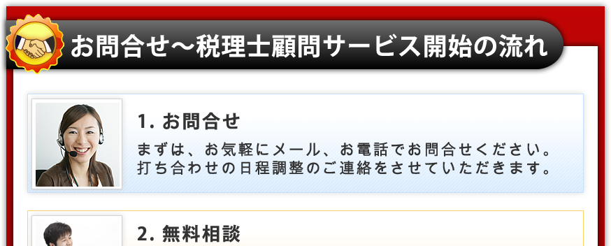 税理士顧問までの流れ